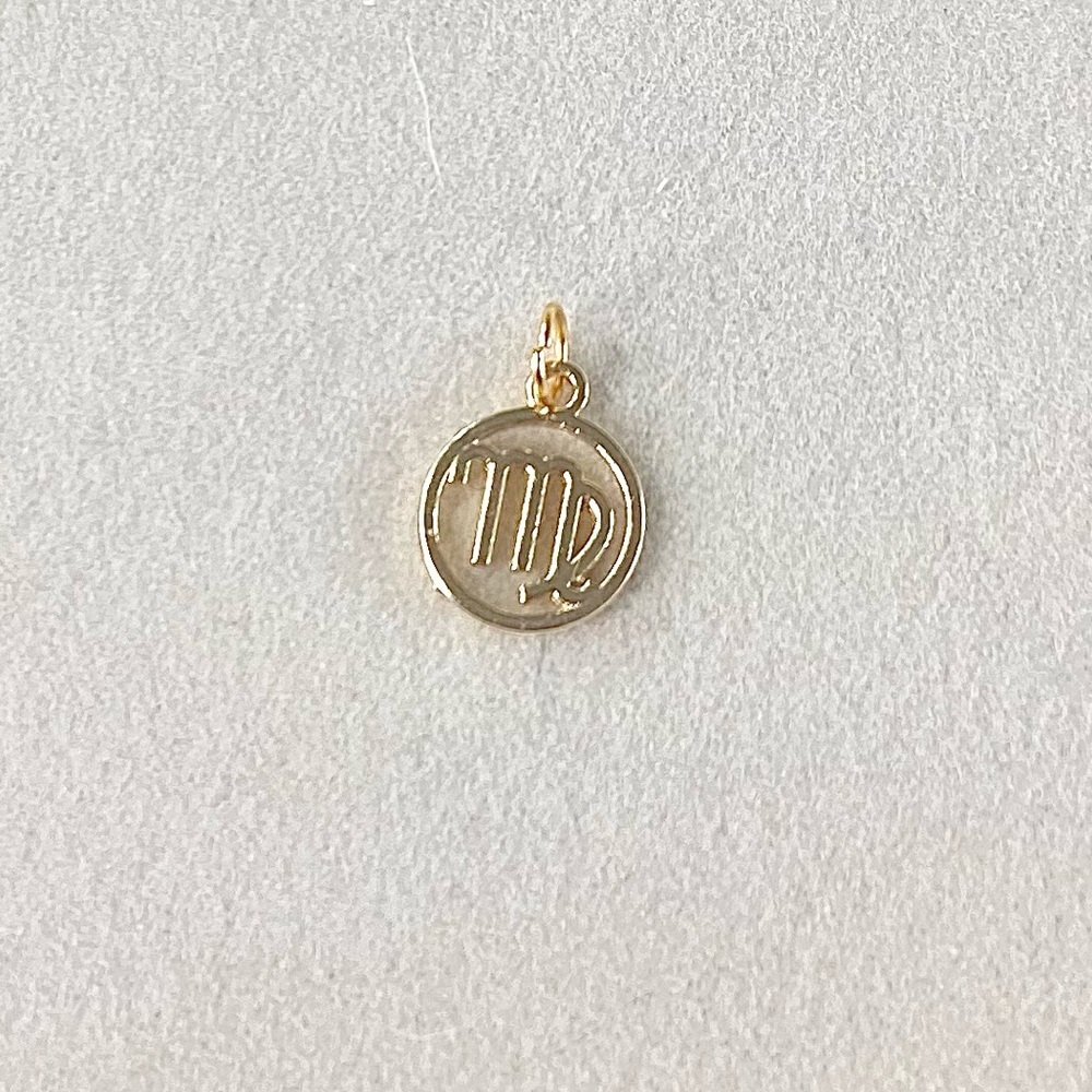 Golden Maiden Virgo Zodiac Charm